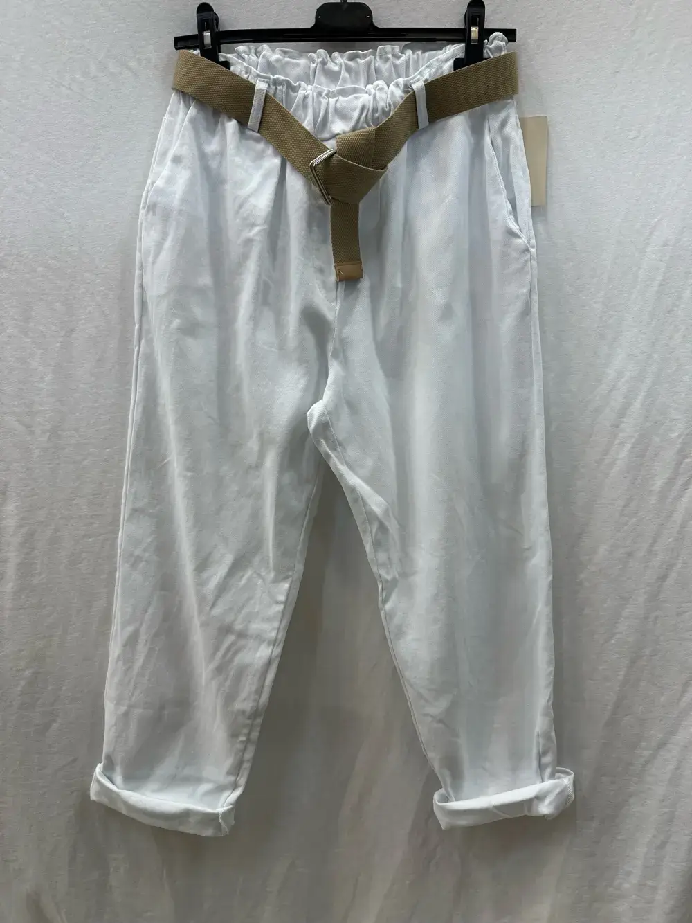 Mimi & Gogo – wholesale Pants – Women's – Carrot pants with belt @25720_PaCarotteCeinture8