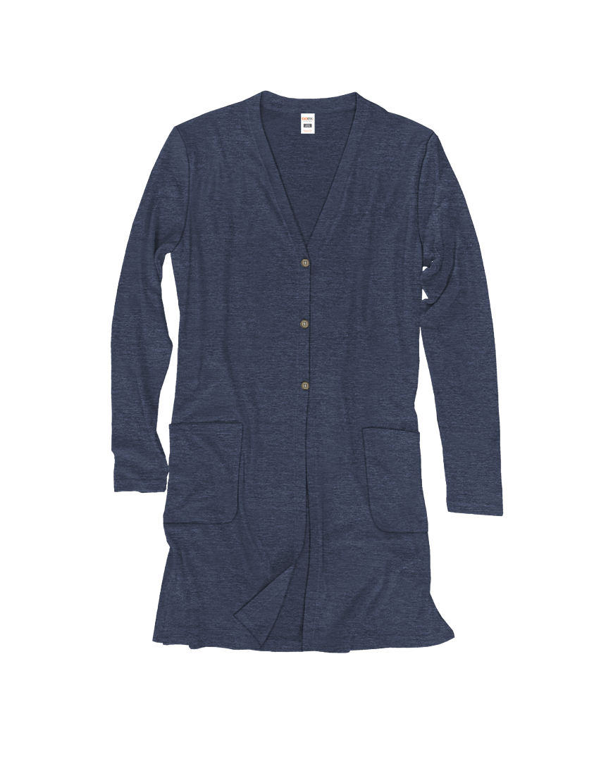 GOEX Apparel - Wholesale Cardigan - Women's - Triblend Rib Ladies Cardigan2