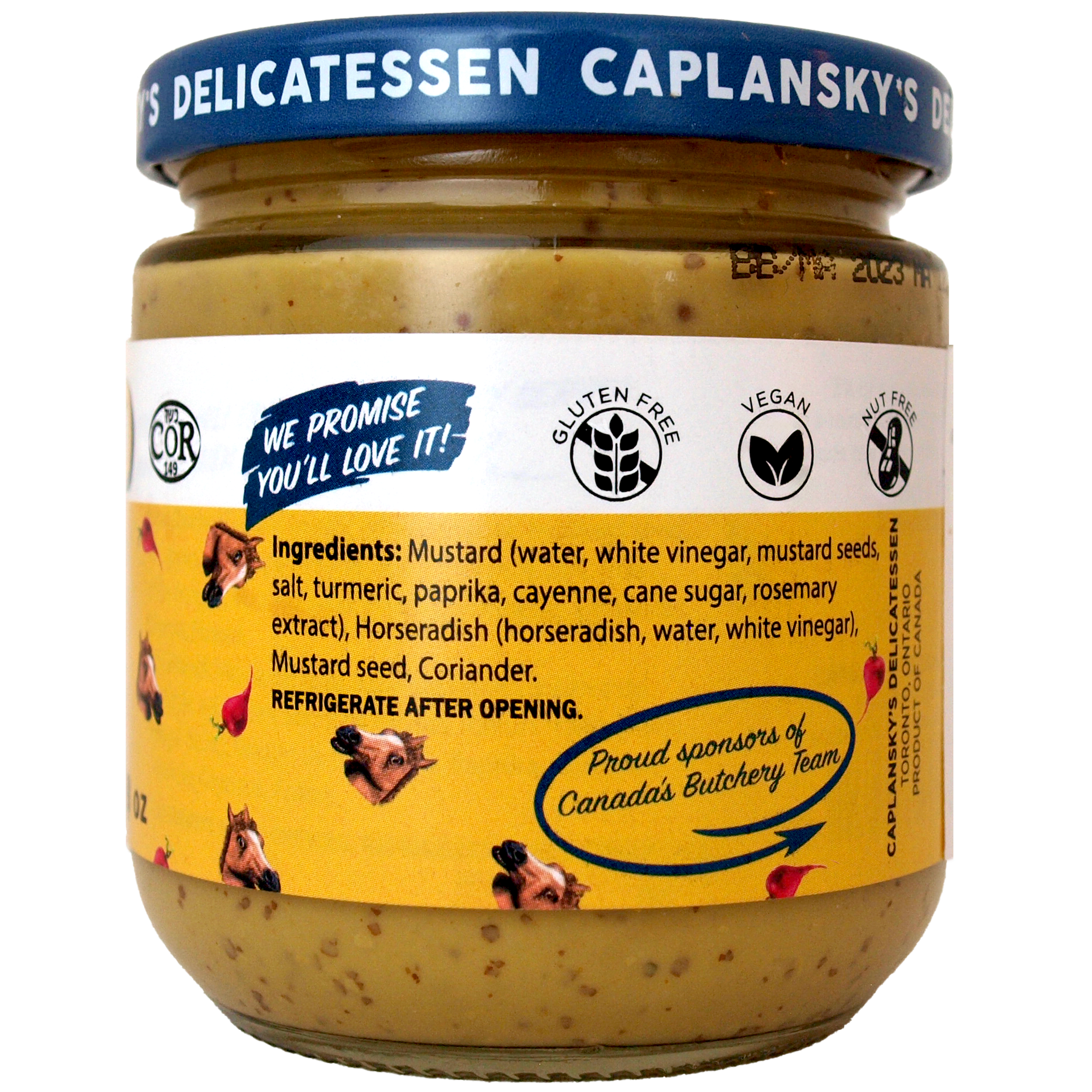 Caplansky's Deli Mustard - Wholesale Mosterd - Caplansky's Deli mierikswortelmosterd 235 ml - pot van 8 oz2