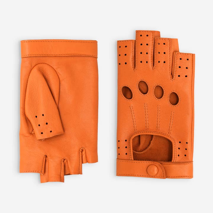 Glove Story - Vendita all'ingrosso Guanti - Donna - Mezzi guanti guida pelle agnello 3 cuciture – 21571NF0