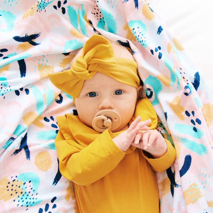 Baby Bow Knot Headband - Mustard and other Purchase Wholesale mustard baby blanket. Free Returns & Net 60 Terms on Faire trending on Faire.