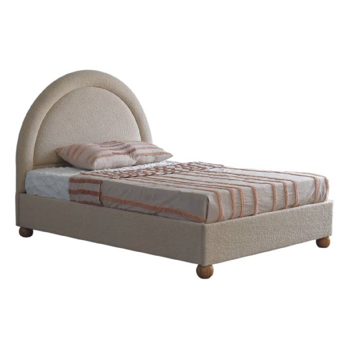 Artisan Furniture – wholesale Bed – Cream Boucle Double Bed7