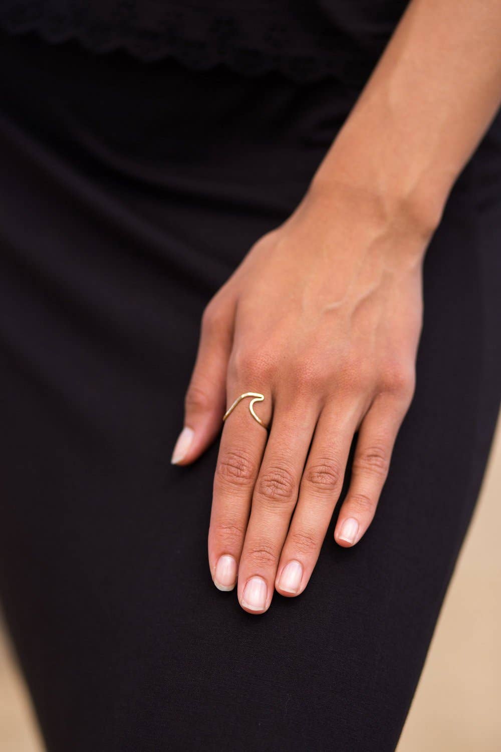 [KI•ELE] - Wholesale Band/Stacked Ring - Peahi Wave Ring2