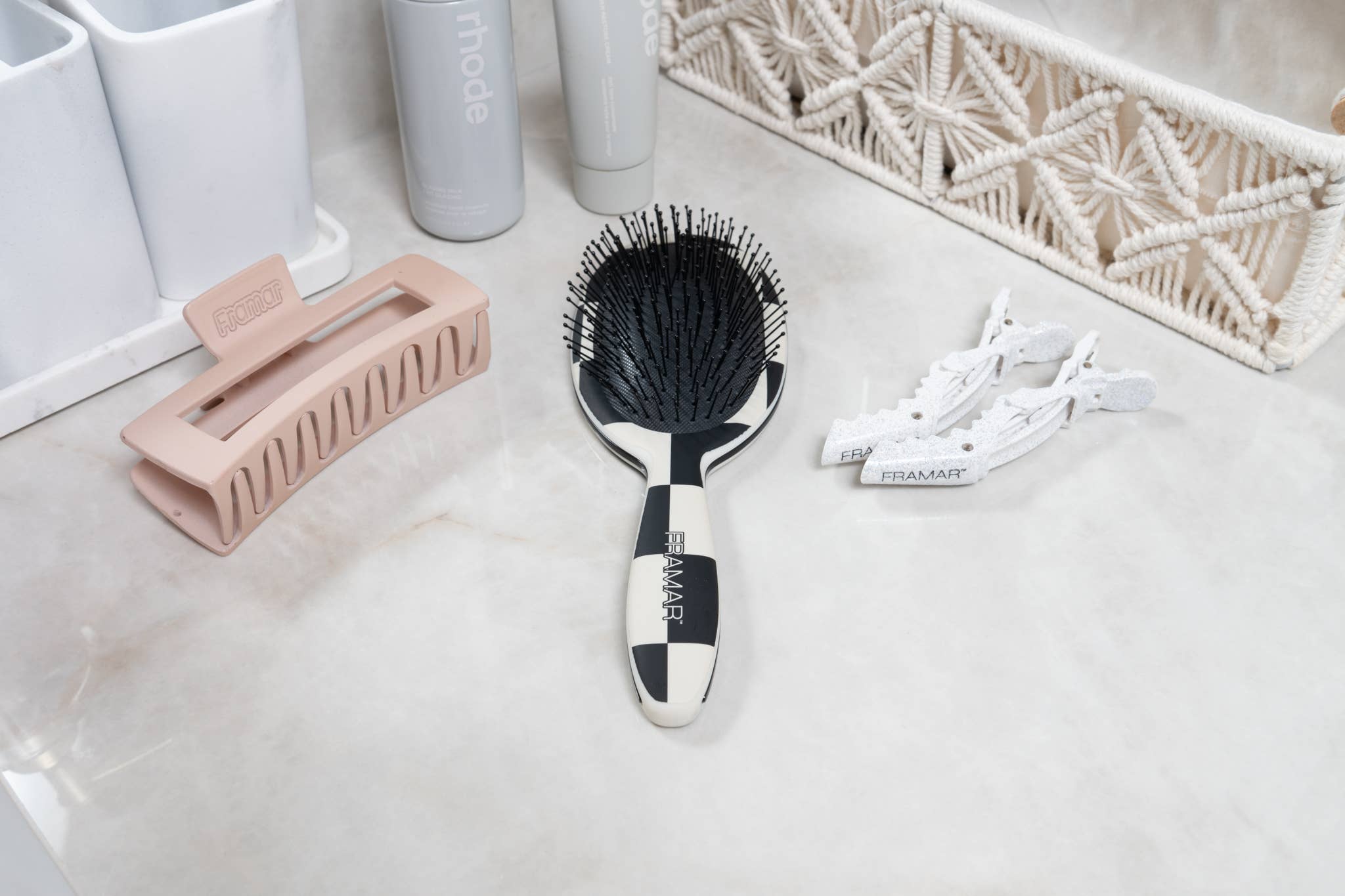 Framar Hair Brushes & Hair Accessories - Wholesale Hair Brush/Comb - FRAMAR Checkered Detangling Brush, Wet Hair Brush Detangler14