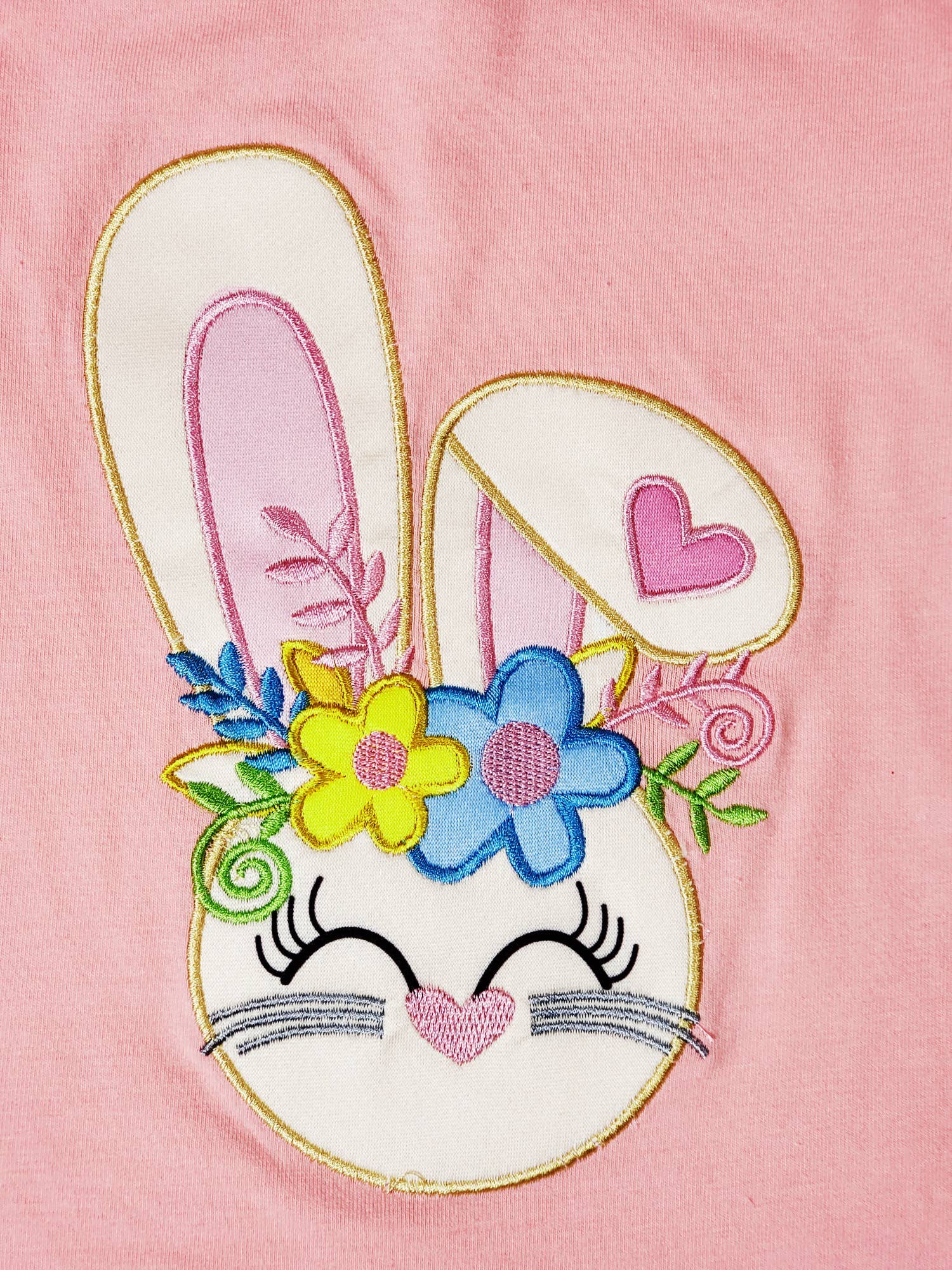 Amor Babee - Wholesale Set met legging en topje - Kinderen - Baby meisje paashaas bloemen tuniek legging outfit set1