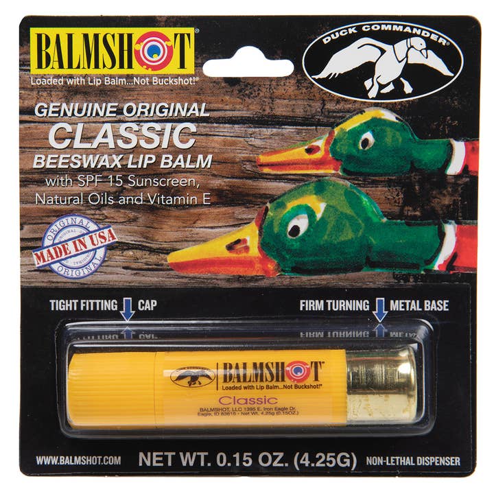 Balmshot & Duck Commander Beeswax SPF Lip Balm for wholesale by BALMSHOT Lip Balm