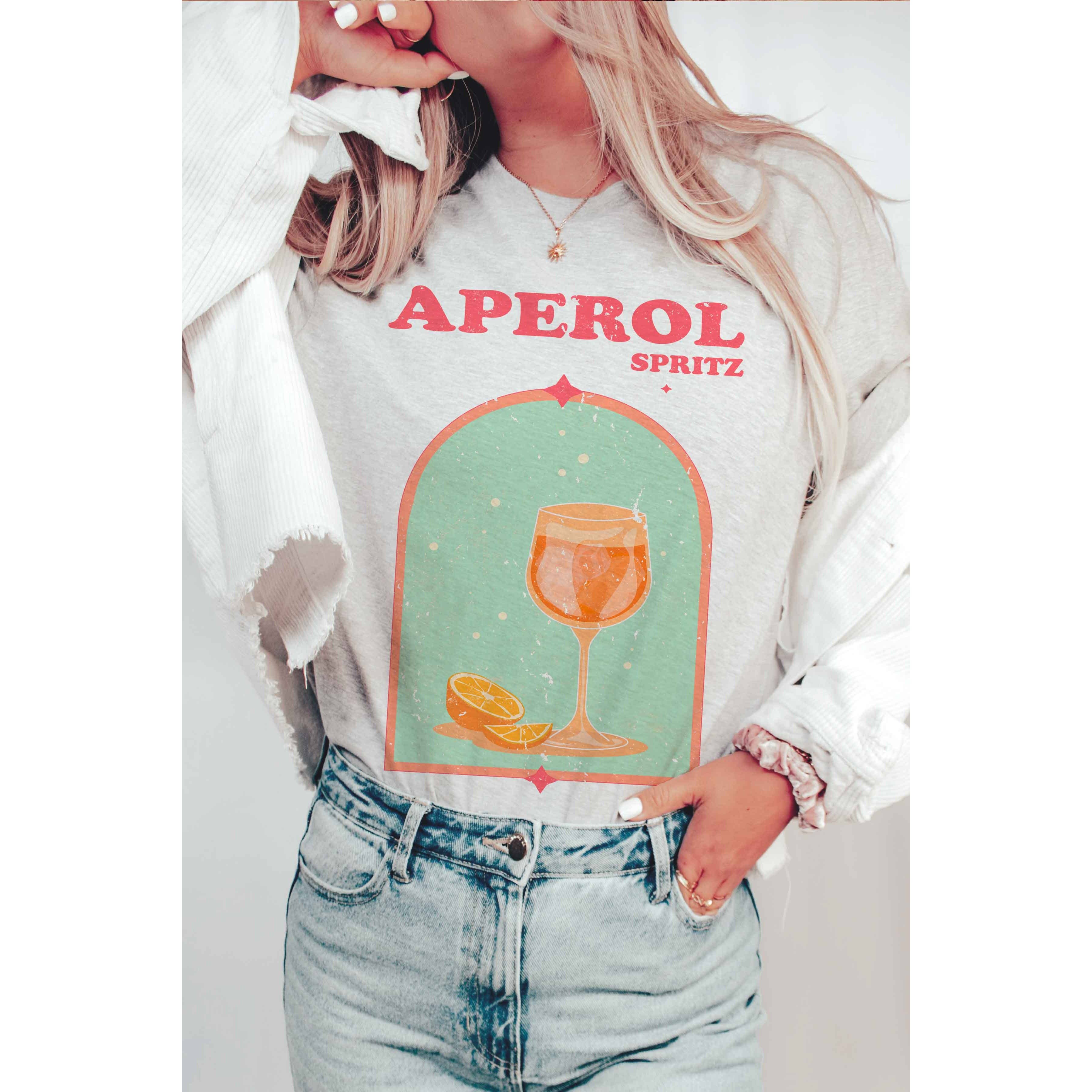 BLUME & CO. – Engroshandel T-shirt med print - Dame – APEROL SPRITZ grafisk t-shirt0
