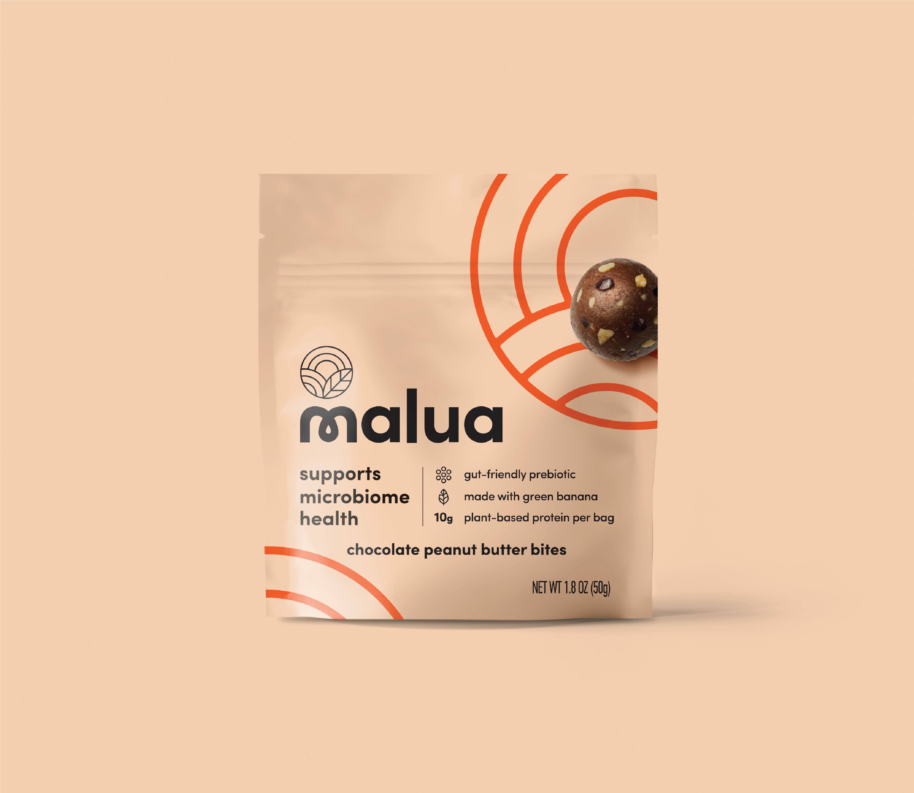 Malua - Vente Barres de céréales - Bouchées prébiotiques Malua - Chocolat au beurre d'arachide