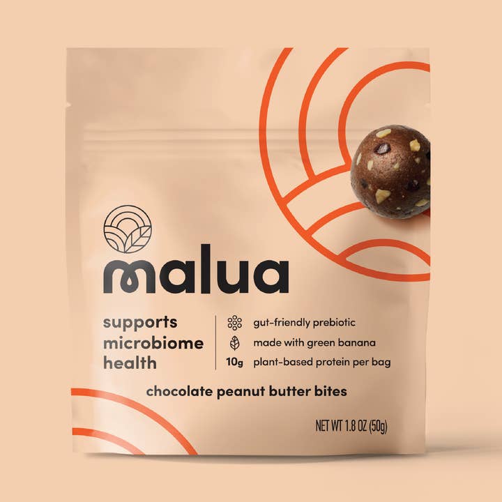 Malua - Vente Barres de céréales - Bouchées prébiotiques Malua - Chocolat au beurre d'arachide0