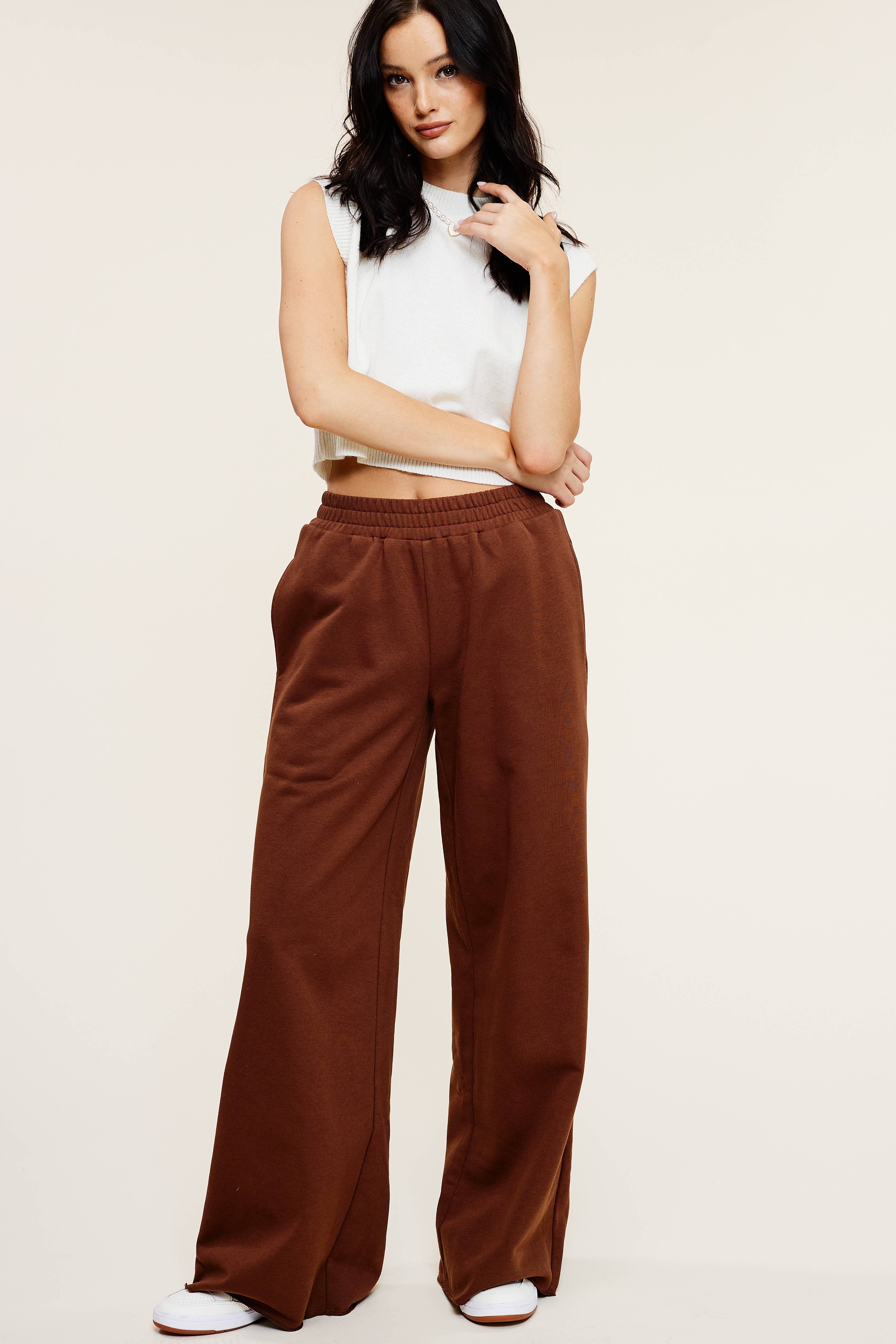 Mimosa - Wholesale Lounge Sweatpants/Joggers - Women's - Wide Leg Cotton Jogger Sweatpants30