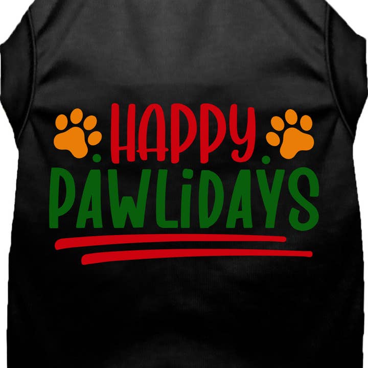 Happy Pawlidays Pet Shirt for wholesale by As You Wish Apparel