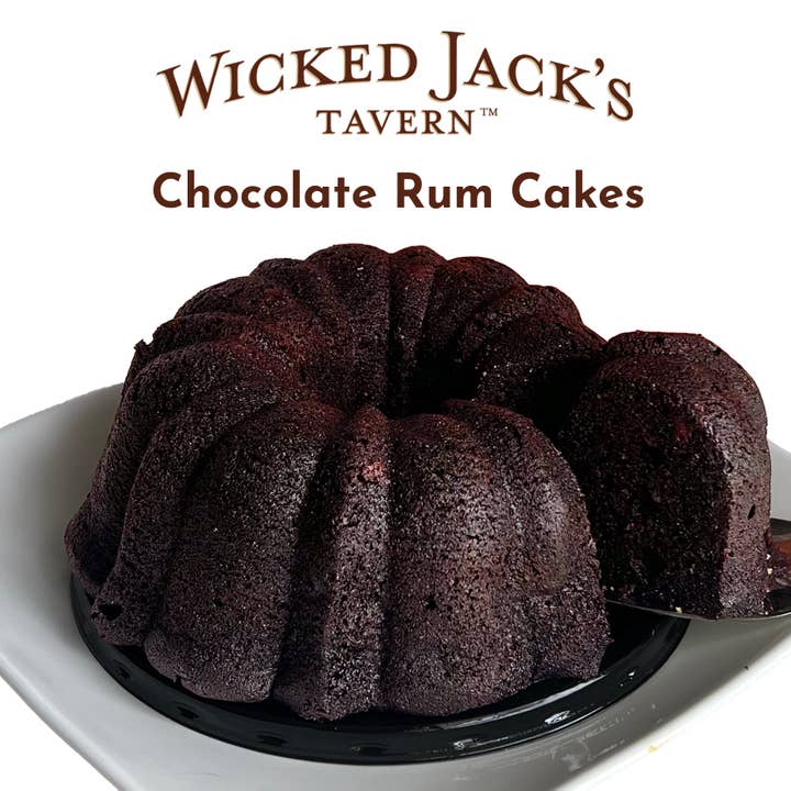 Wicked Jacks Jamaica Rum Cake/ Aroma Ridge Coffee Roasters - Wholesale Cake - Wicked Jacks Tavern Rum Cakes - Variety Pack , 20oz 2