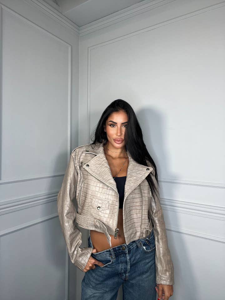 CROPPED PYTON JACKET for wholesale by LAB22