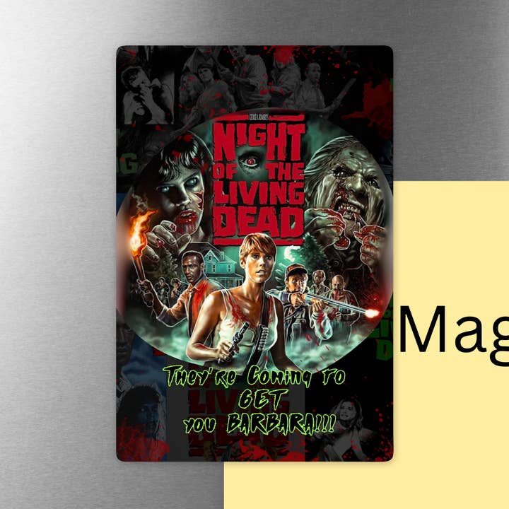 Night of the Living Dead Magnet for wholesale by Graveyard Offerings