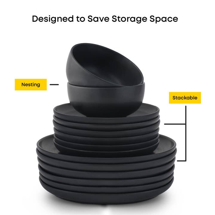 JoyJolt - Wholesale Serve Bowl - JoyJolt Mesa 6-Piece Stoneware Soup Bowls Set – 23 oz5