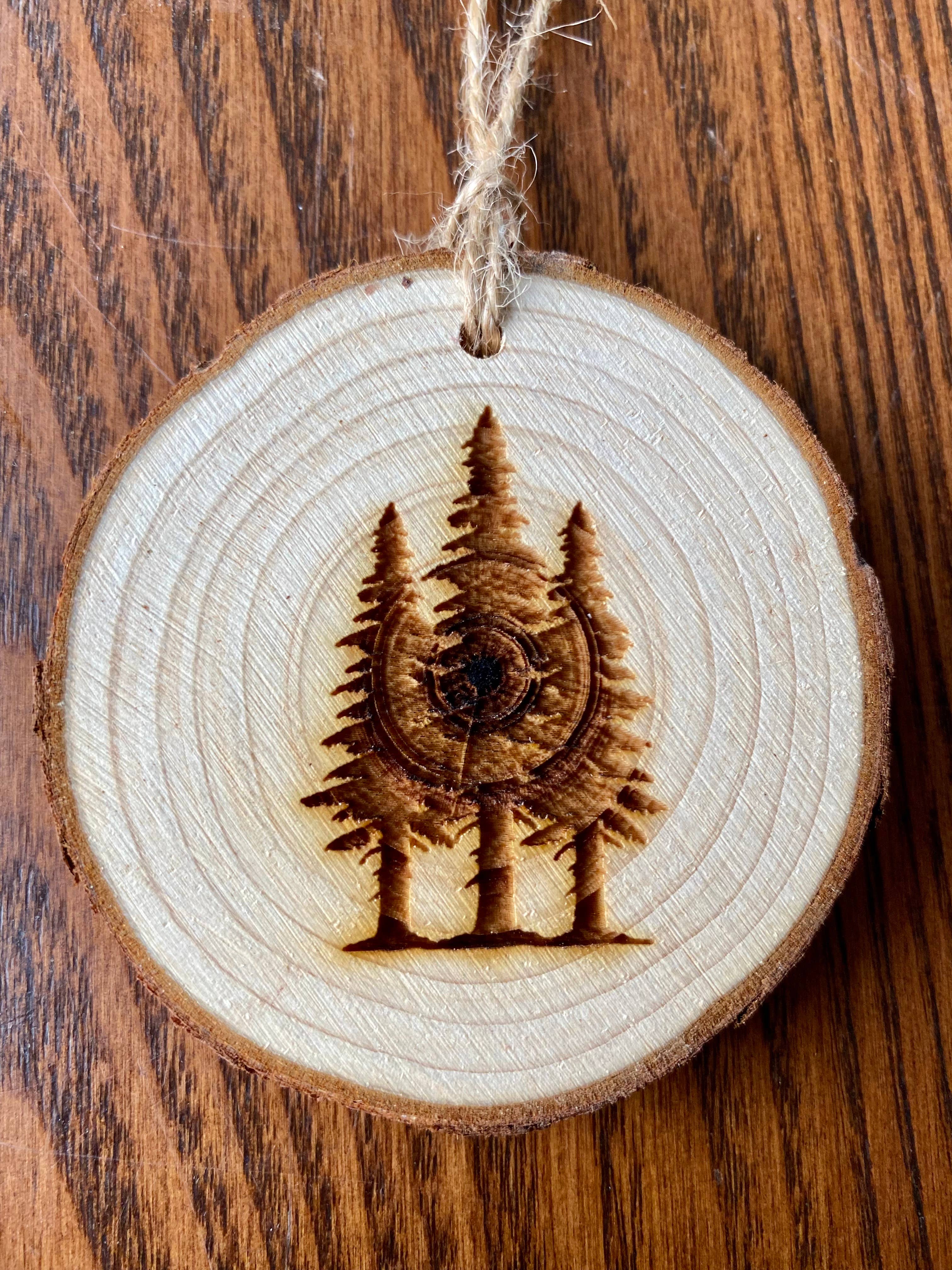 Munsell Made - Wholesale Ornament - Nature-Themed Wood Slice Ornaments - 15+ Options9