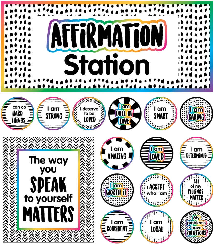 Carson Dellosa Education - Wholesale Bulletin Board - Affirmation Station Bulletin Board Set