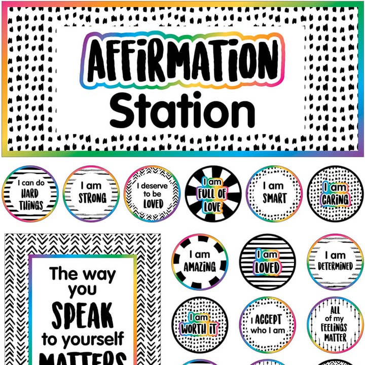 Carson Dellosa Education - Wholesale Bulletin Board - Affirmation Station Bulletin Board Set0