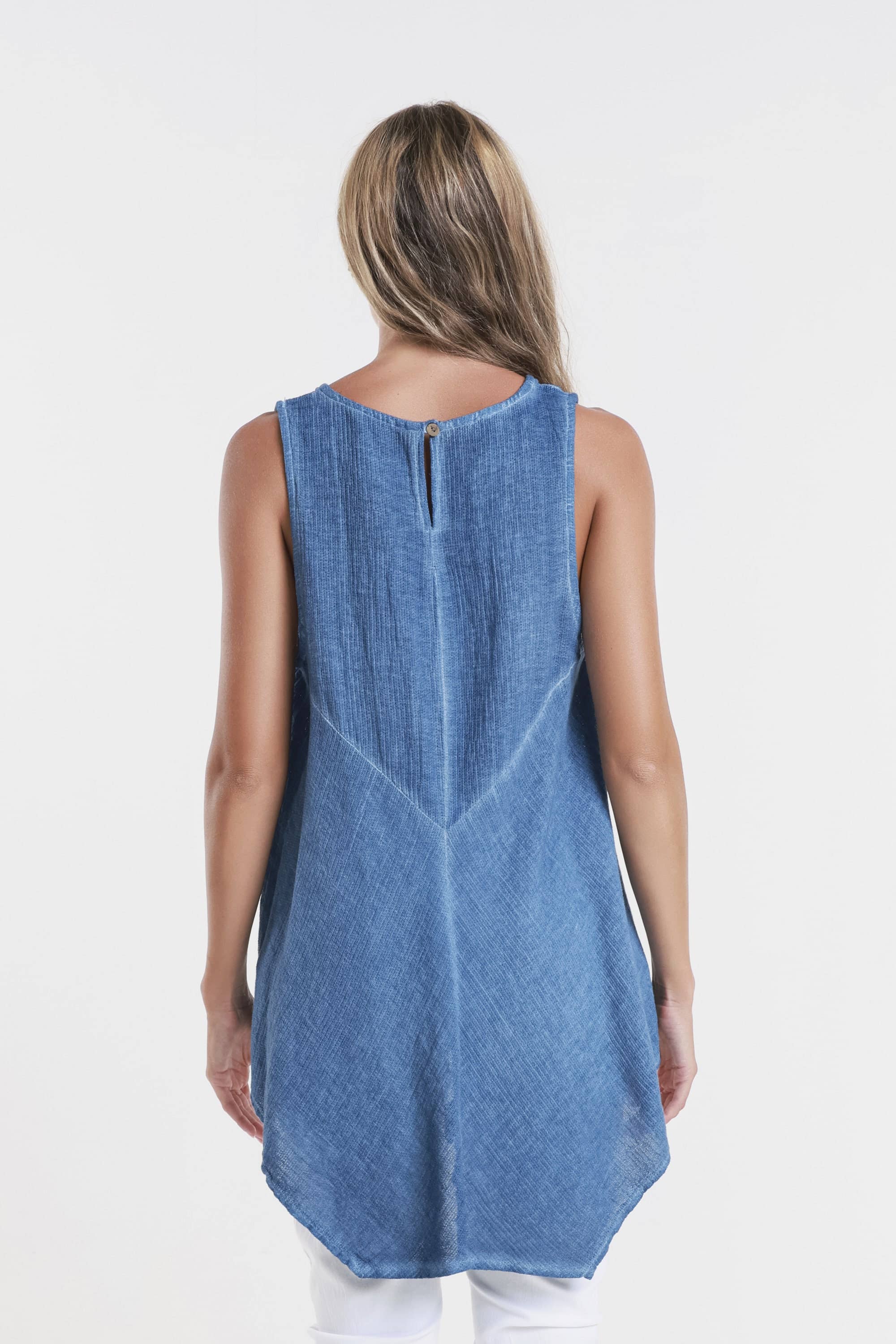 TINA Stephens Italy/Tees By Tina - Wholesale Tank Top - Women's - Lexa Lin-Co Tunic Tank (BT117)31