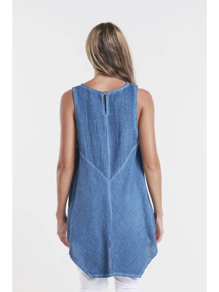 TINA Stephens Italy/Tees By Tina - Wholesale Tank Top - Women's - Lexa Lin-Co Tunic Tank (BT117)31