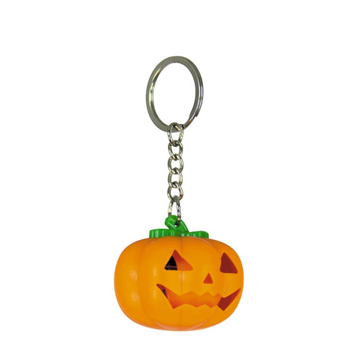 GLOWING PUMPKIN KEYCHAIN for wholesale by Party Pro