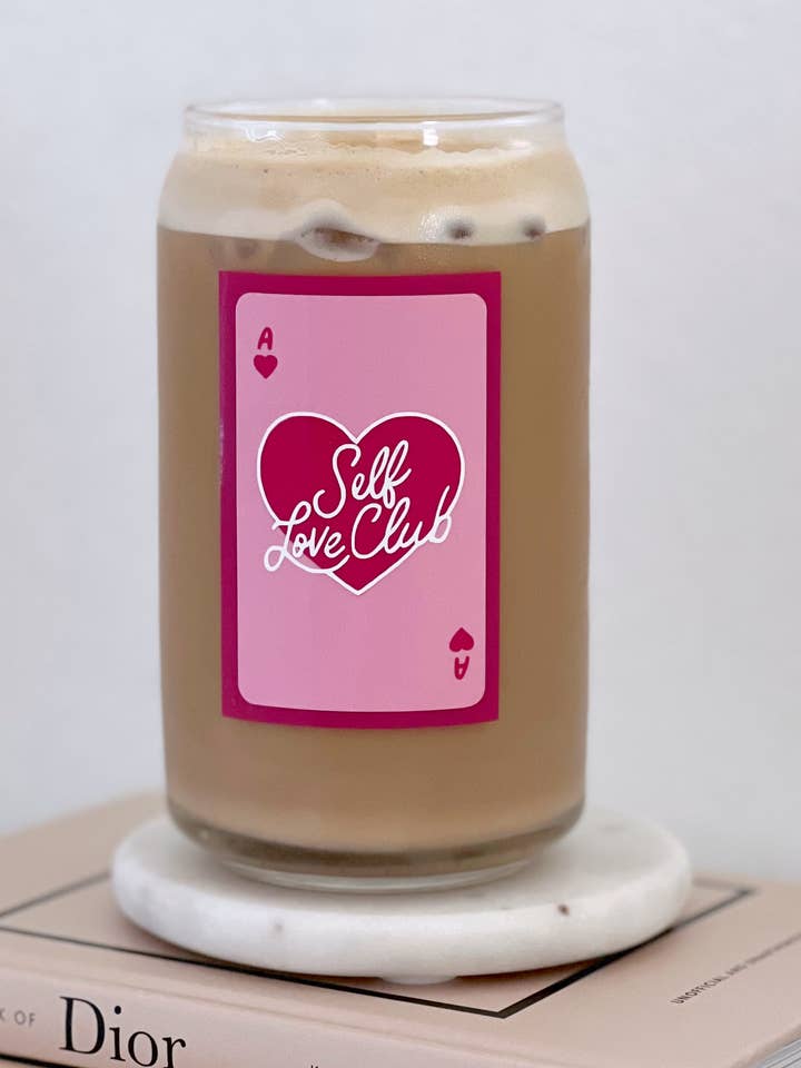 Self Love Club | Verre à café moderne - Saint-Valentin pour la vente par Electric Feels Company