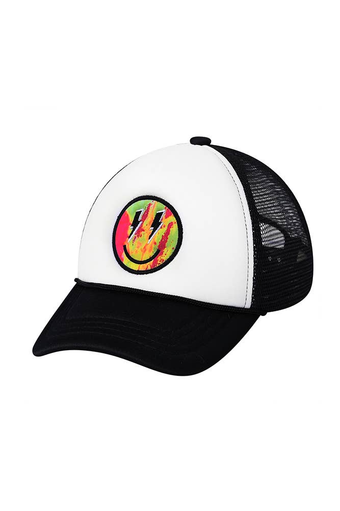 Hana - Wholesale Baseball Cap - Kids - C.C Kids Lightning Bold Eyes Smiley Face Trucker Cap8
