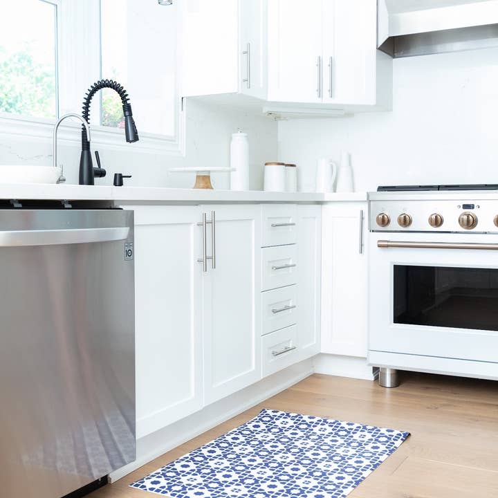 Modern Function Home - Wholesale Floor Mat - Kitchen Mat 2x3' - Indigo Tile