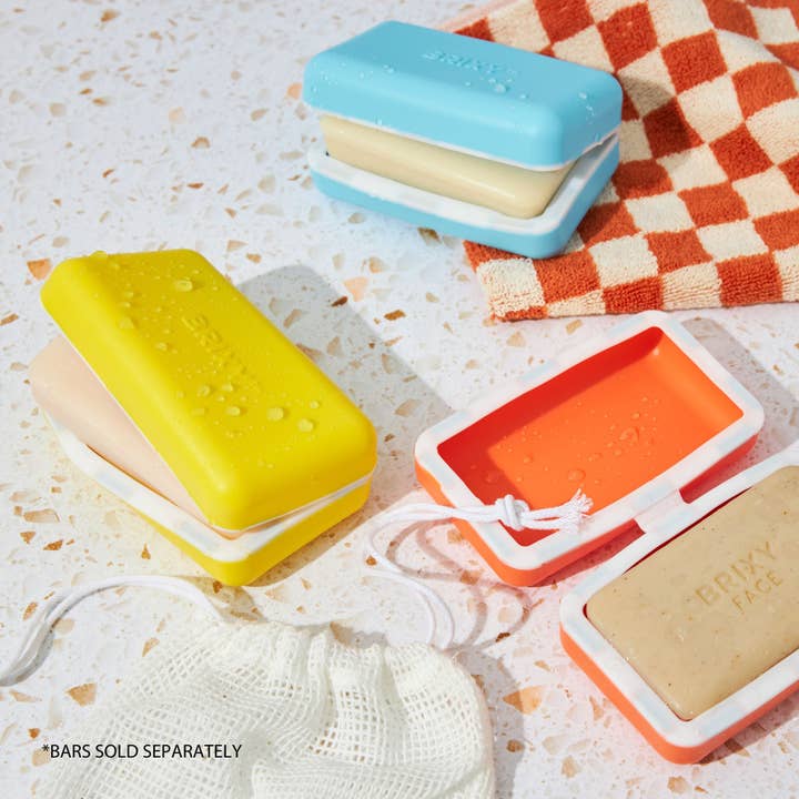 BRIXY - Wholesale Travel Container - Beauty Bar Travel Case Set | 3 Containers + Cotton Mesh Bag6