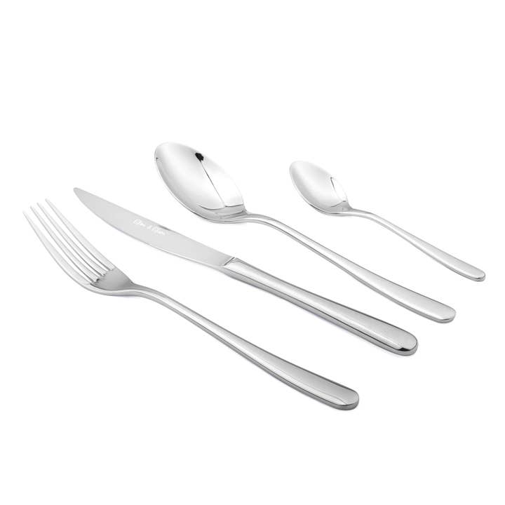 ELEGANT PRODUCTS UK LTD - Wholesale Assorted Cutlery Set - Glim Glam Cutlery Sets 18/8 Stainless Steel 16pc Set Sphere