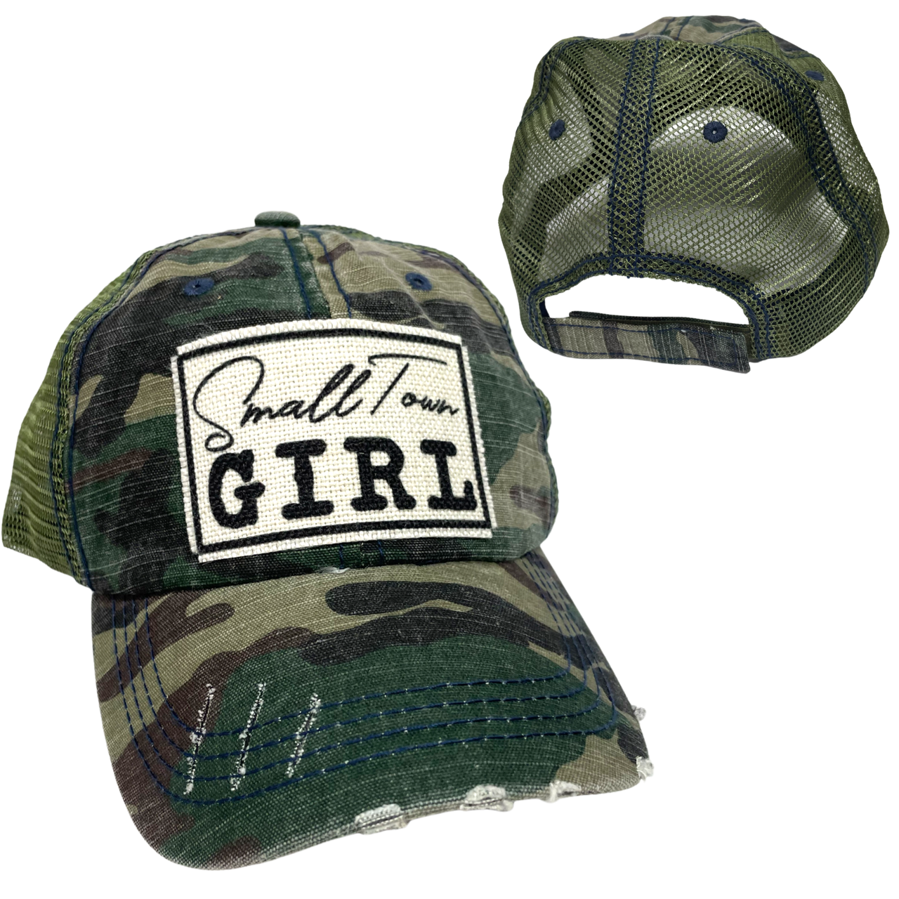 dkhandmade - Vente Casquette de camionneur – femme - CASQUETTE DE BASEBALL PETITE VILLE FILLE | CHAPEAU POUR FEMME | EFFET VIEILLI0