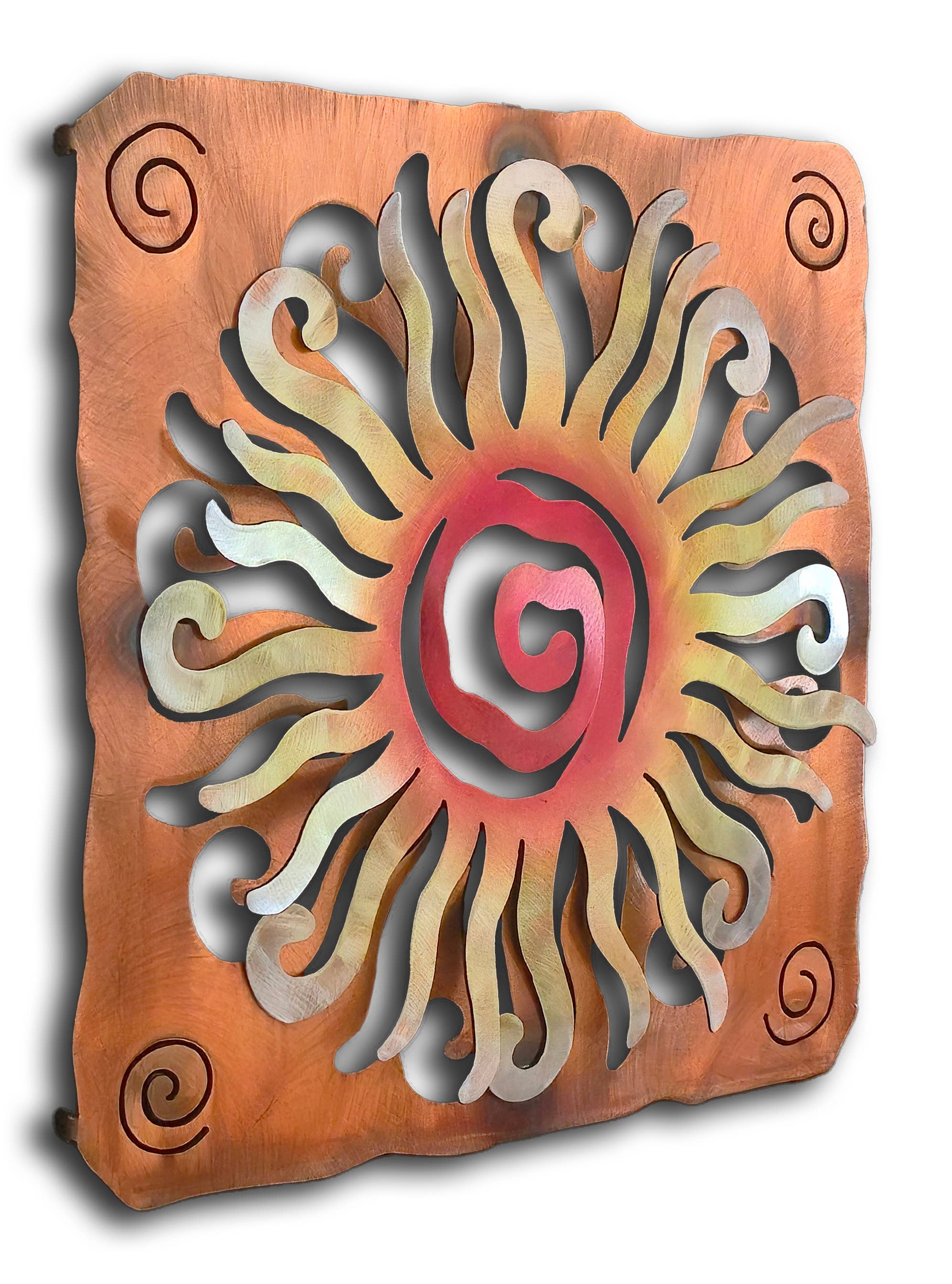 Crooks Designs - Wholesale Wall Accent - Wacky Sun, Southwest Cut Outs, Sunset Swirl Finish4