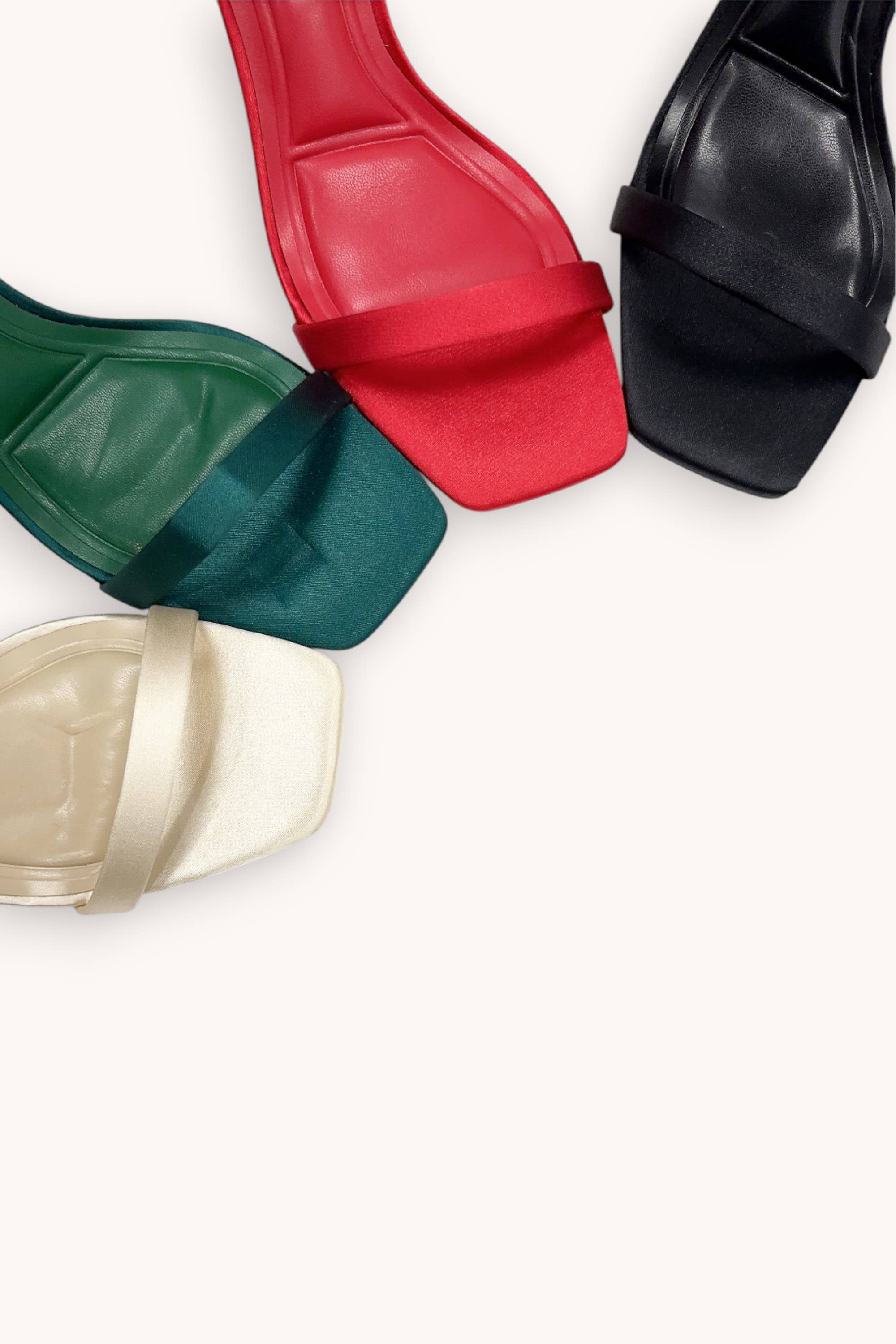 CCOCCI – Salto alto - Mulher por atacado – SAPATOS DE SALTO ALTO COM TIRA NO TORNOZELO EM CETIM VENUS-12