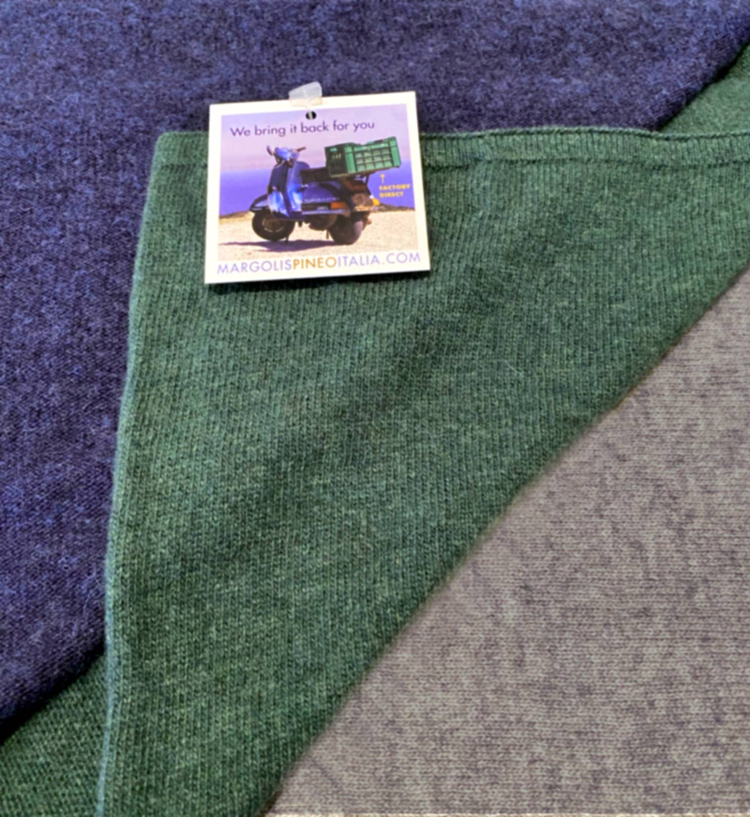Margolis Pineo Italia - Wholesale Throw Blanket - COZY CASHMERE BLEND THROW, 'TRICOLORE' - HOLIDAY FAVE!3