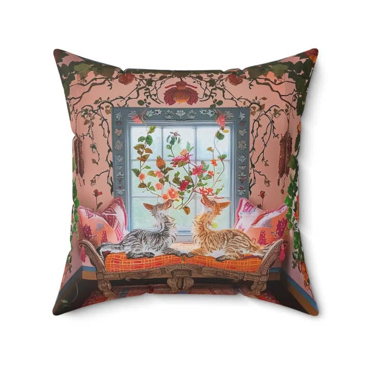 Maia Homes - Wholesale Throw/Decorative Pillow - Bohemian Floral Fantasy Pillow1