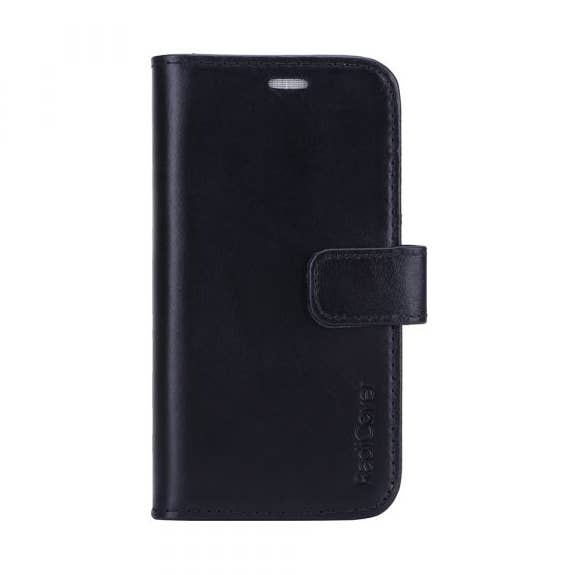 Exclusivo 2 en 1 - iPhone 12 Mini - Piel plena flor - Protección 86% - Negro para venta al por mayor de Radicover