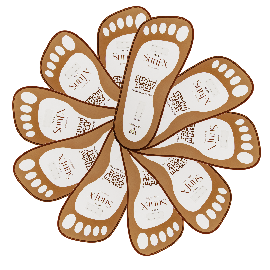 SunFX America LLC – wholesale Self-tanner – SunFX Sticky Feet -BACK BAR/not resale1