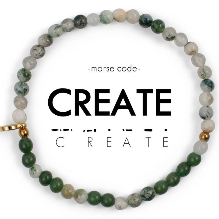 Morse Code Bracelet | CREATE for wholesale by ETHICGOODS