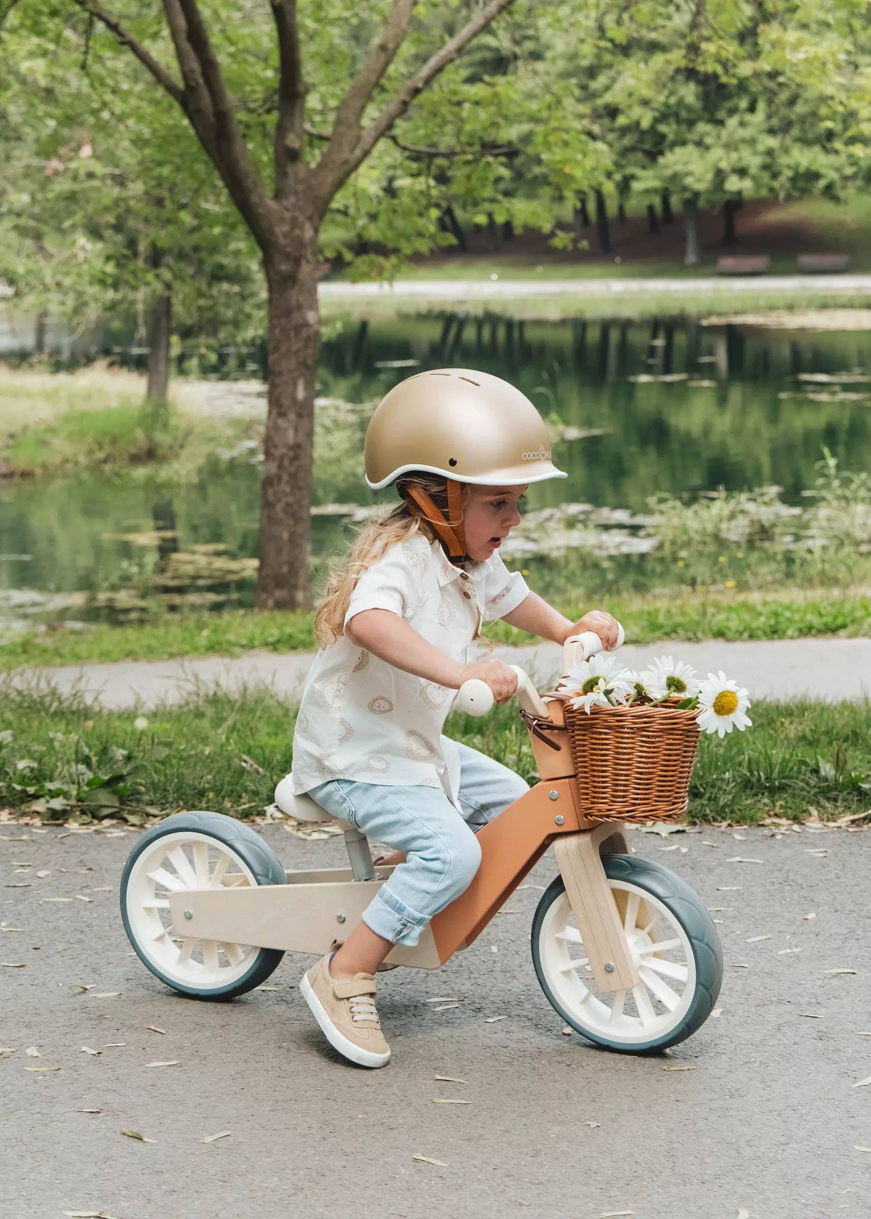 Coco Village - Wholesale Bike/Scooter - Kids - Wooden Balance Bike 3-in-1 - Grapefruit4