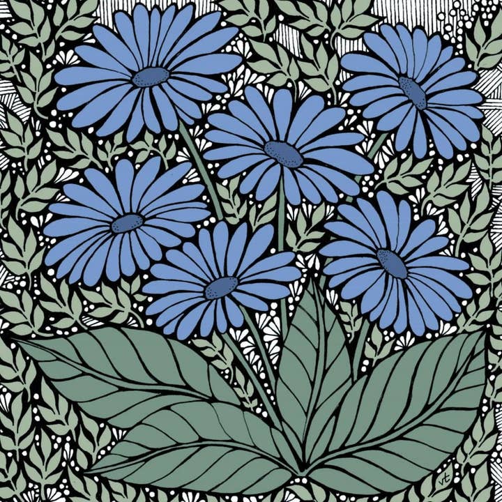 Blue Daisy Bunch for wholesale by Alff a Bet Design