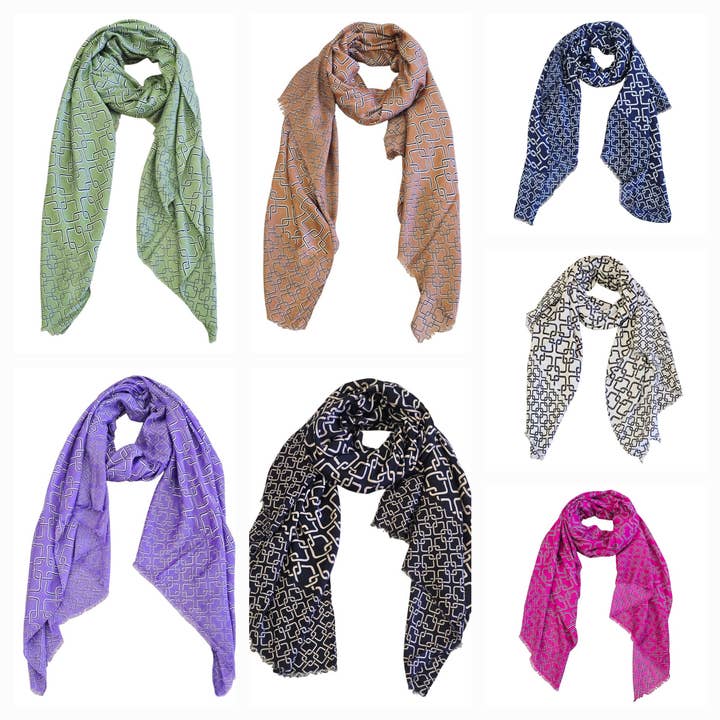 Baumwolle Frühling Sommer Schals 90017 für den Großhandel von Nola by bijusol