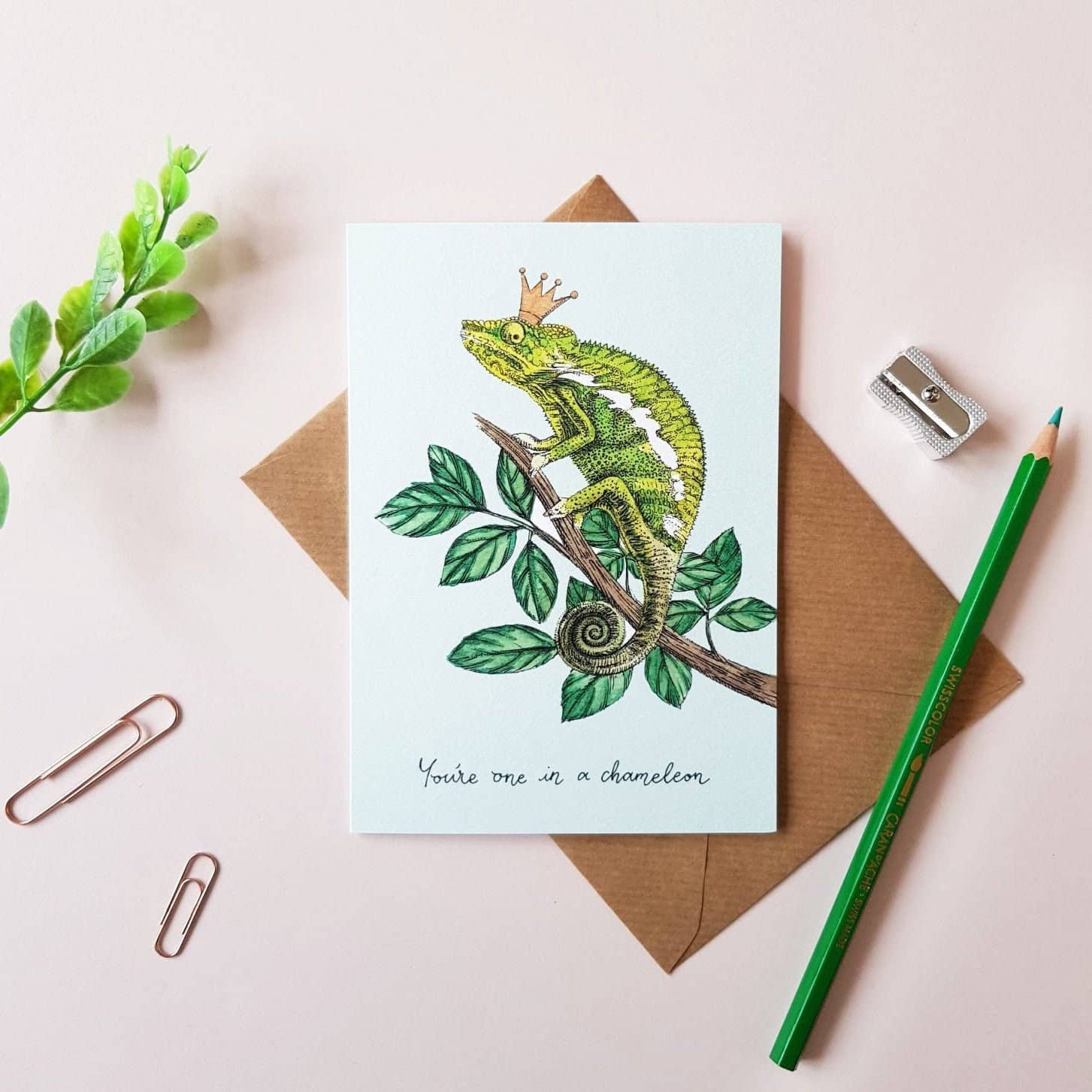 Amelia Illustration – Großhandel Grußkarten für den Alltag – Du bist einer in einer Chamäleon-Grußkarte0