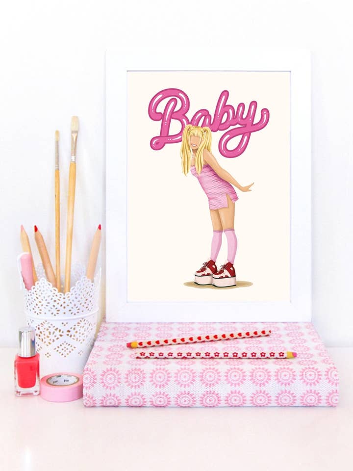 Baby Spice Art Print for wholesale by Draw Me a Song