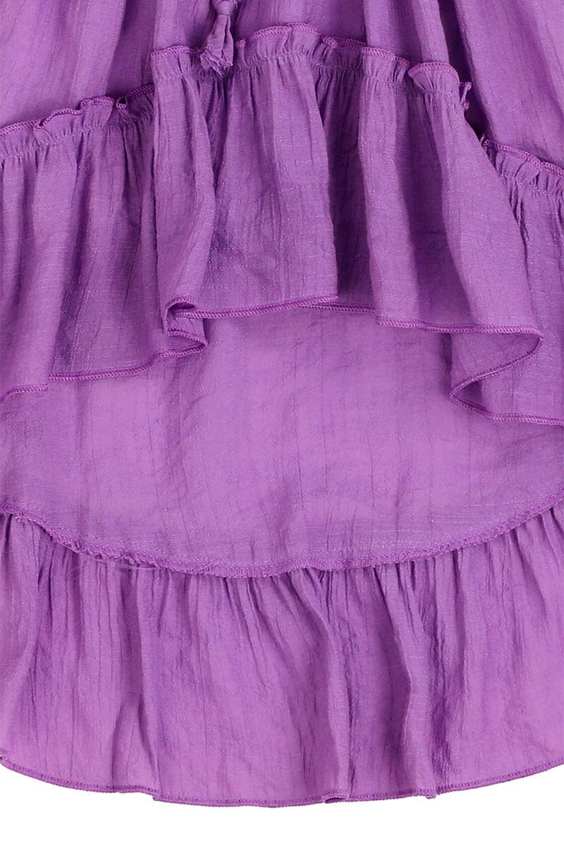 SISSYMINI - Vente Robe – enfant - Robe Hi-Lo en mousseline de coton doux BEACH BEAUTY à volants | LL304