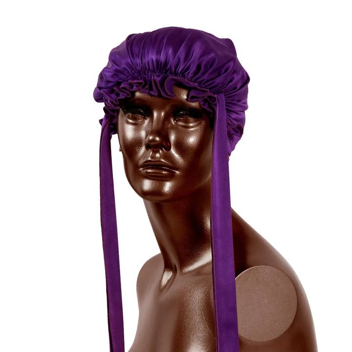 Purple Reign Virginia Mütze für den Großhandel von Gilded Fox Silk