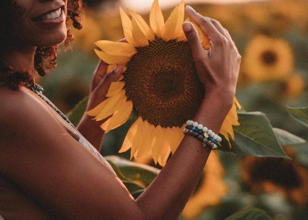 Lila in the Sky - Wholesale Beaded Bracelet - Moon Goddess Mala Bracelet2
