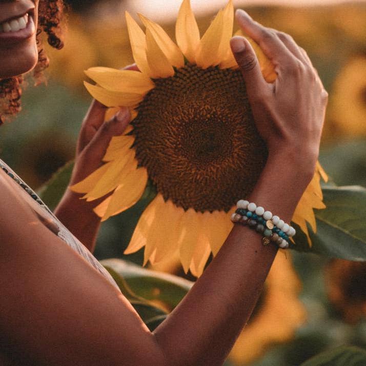 Lila in the Sky - Wholesale Beaded Bracelet - Moon Goddess Mala Bracelet2