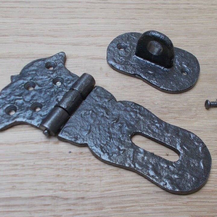 Hasp And Staple Antique Iron Cast Iron for wholesale by IronmongeryWorld
