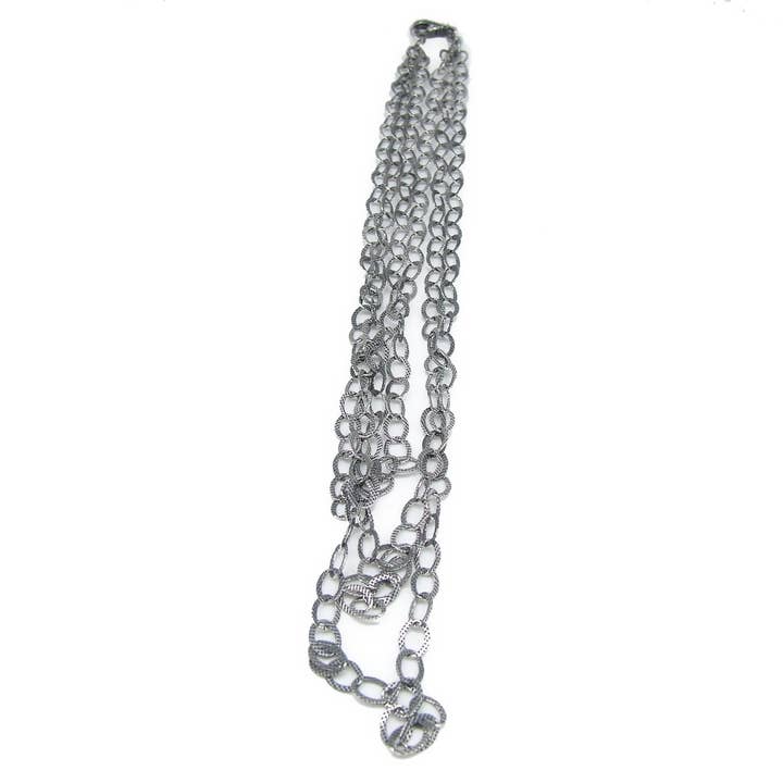 Quinto Ego - Wholesale Link & Chain Necklace - CHAINS & CHAINS TRIS NECKLACE1