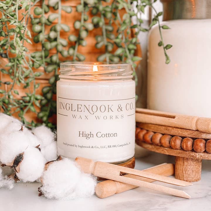 Inglenook & Co. - Wholesale Jar/Filled Candle - High Cotton Soy Wax Soy Candle Clean Appearance Southern2